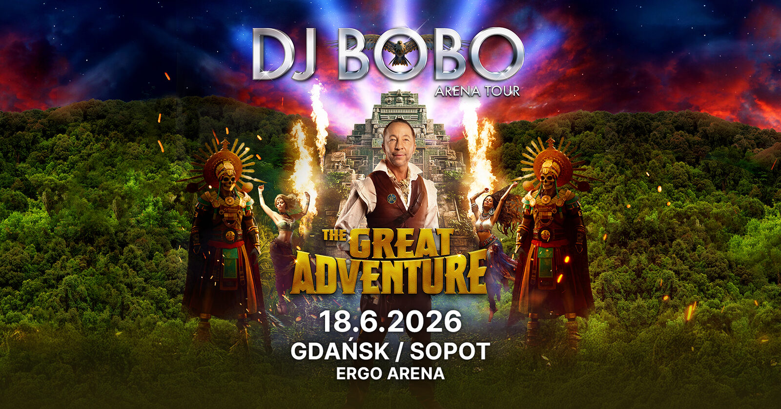 DJ Bobo, The Great Adventure Arena Tour, 18.6.2026, Ergo Arena Gdańsk / Sopot